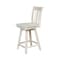 International Concepts San Remo Counter Height Stool, Swivel, 24" Seat Height, Unfinished S-102SW - alternate 10